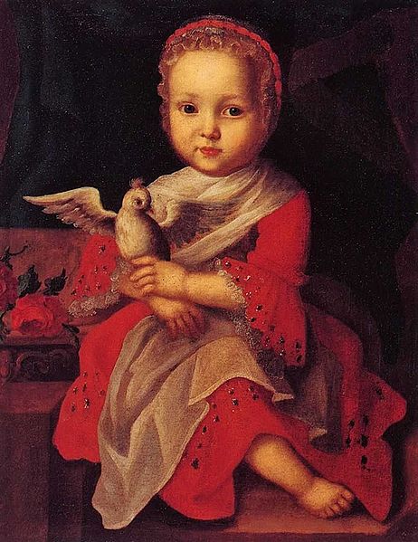 Portrait of Girl with bird